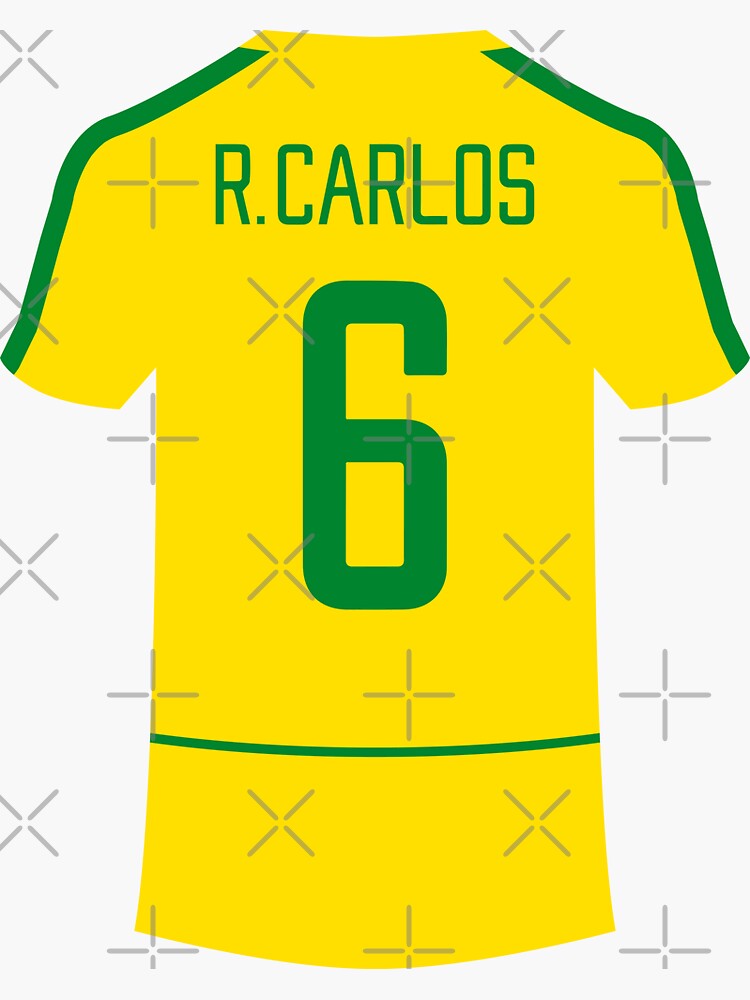 Roberto Carlos - Camiseta Brasil 2002 Local | Pegatina