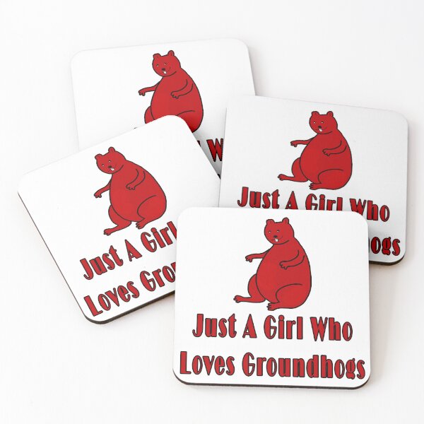 Item preview, Just A Girl Who Loves Groundhogs designed and sold by Soudesign99.
