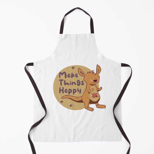 Item preview, Make things happy Kawaii funny cute kangaroo brown designed and sold by Awesome 4 all.