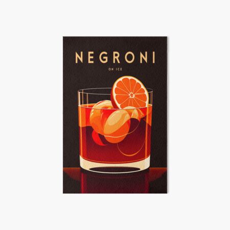 Item preview, It's cocktail time! Vintage poster of a Negroni designed and sold by Rogervdb.