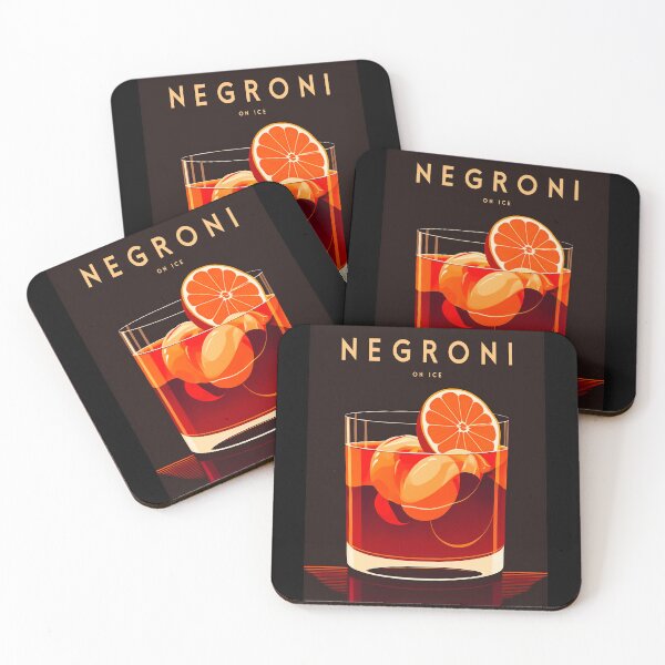 Item preview, It's cocktail time! Vintage poster of a Negroni designed and sold by Rogervdb.