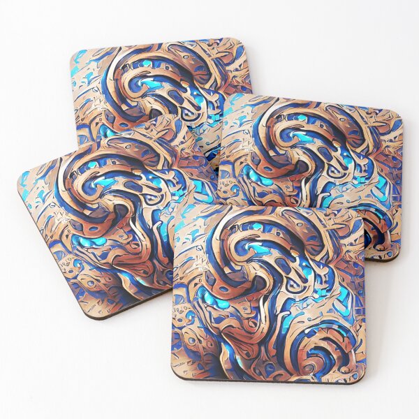 Item preview, Blue Etched Wood designed and sold by JoanNinjaHen.