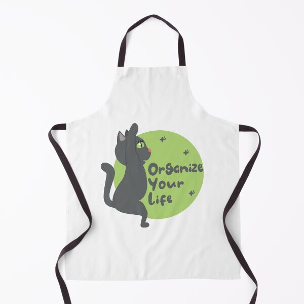 Item preview, Organize your life Kawaii black cat practice yoga designed and sold by Awesome 4 all.