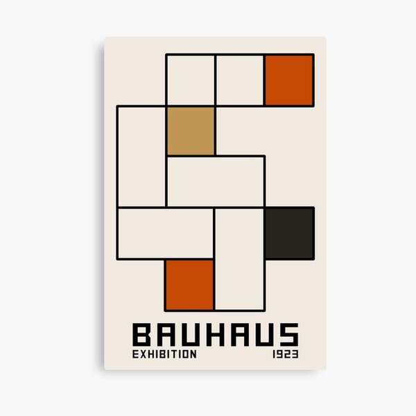 Item preview, Bauhaus Exhibition, Bauhaus Wall Art, Bauhaus Exhibition Print 1923, Bauhaus inspired shapes of brown designed and sold by re-make-.