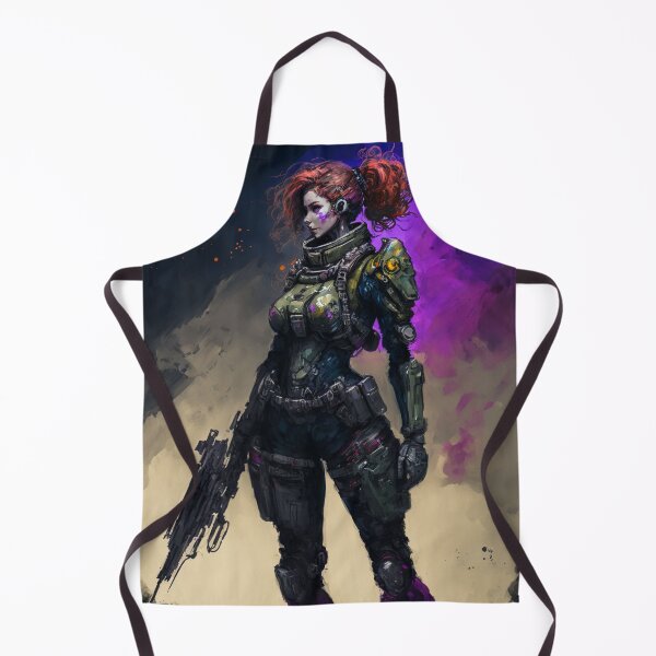Item preview, SciFi Female Soldier - Midjourney designed and sold by BehindCoffee Co.