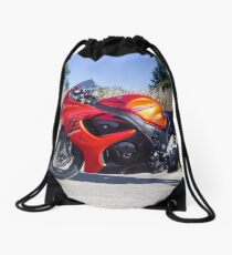 Orange Hayabusa Drawstring Bag