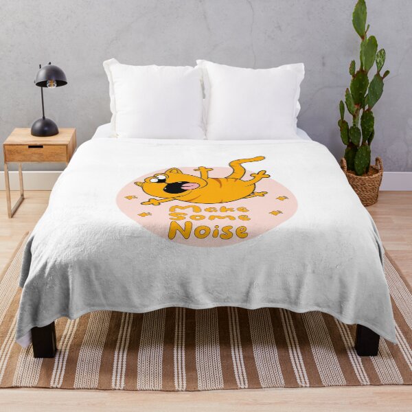 Item preview, Make some noise Kawaii Funny orange cat jumping designed and sold by Awesome 4 all.