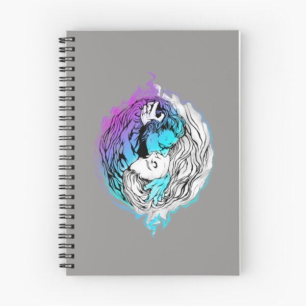 Item preview, Yin Yang Love - Purple and Blue on Light Background - Hip Hop Psychedelic Style designed and sold by SubQtaneousArt.