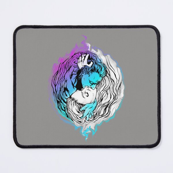 Item preview, Yin Yang Love - Purple and Blue on Light Background - Hip Hop Psychedelic Style designed and sold by SubQtaneousArt.