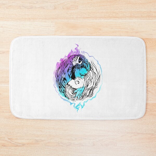 Item preview, Yin Yang Love - Purple and Blue on Light Background - Hip Hop Psychedelic Style designed and sold by SubQtaneousArt.