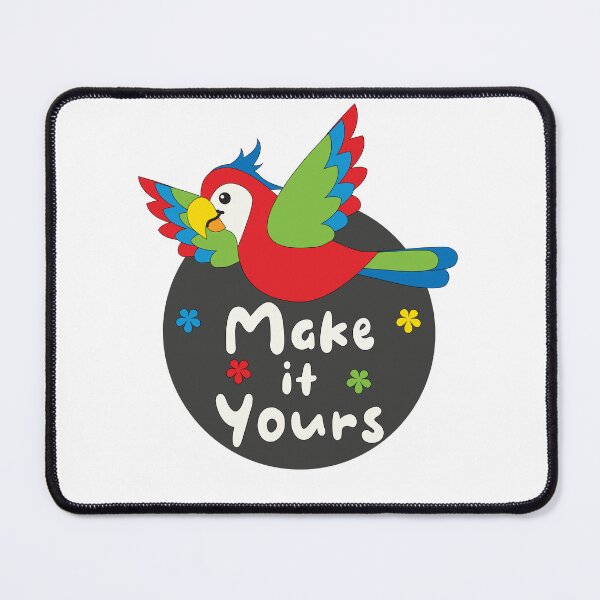 Item preview, Make it yours Kawaii funny colorful parrot flying designed and sold by Awesome 4 all.