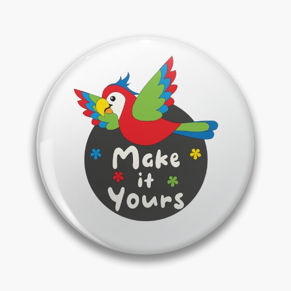 Item preview, Make it yours Kawaii funny colorful parrot flying designed and sold by Awesome 4 all.