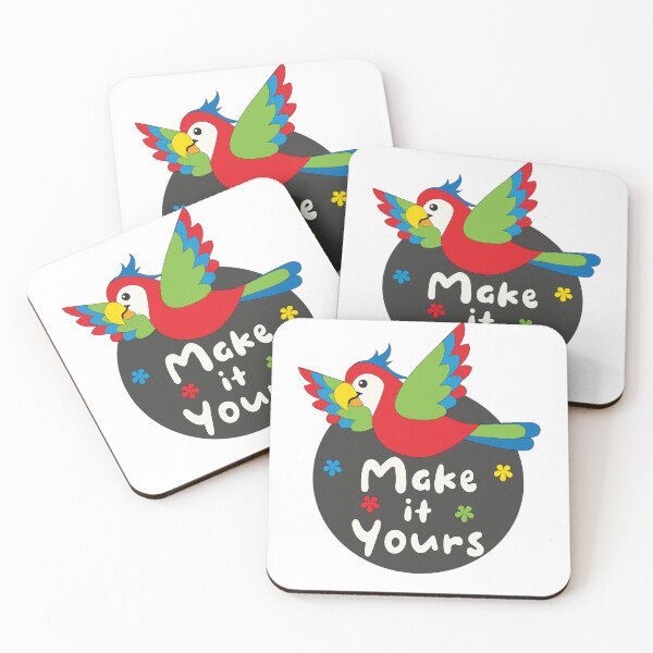 Item preview, Make it yours Kawaii funny colorful parrot flying designed and sold by Awesome 4 all.