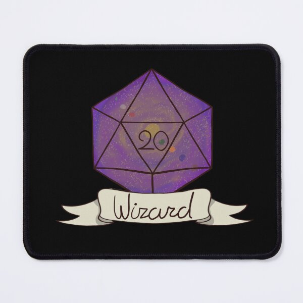 Item preview, D&D Wizard D20 design designed and sold by Lilytwinz.