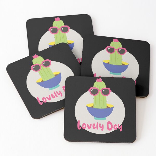 Item preview, Lovely day Kawaii funny cactus wearing sunglasses designed and sold by Awesome 4 all.