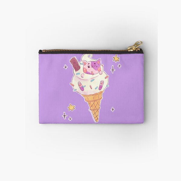 Item preview, Mr. Whippy Ice Cream Cone with Flake and Sprinkles - Kawaii Anime Cat Edition designed and sold by UnicornCandyCas.