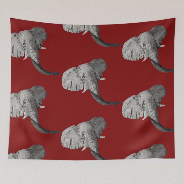 Item preview, Elephant head designed and sold by NikkieColla.
