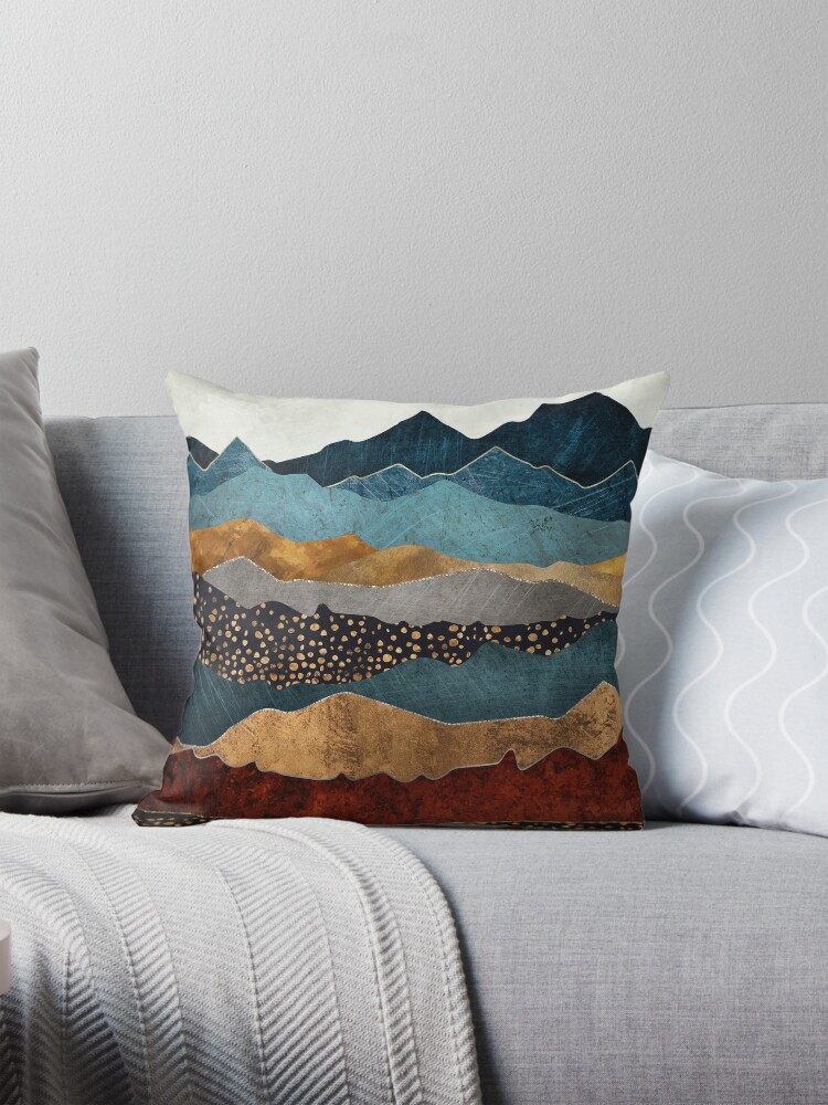 Thumbnail 1 of 4, Pillow, Amber Dusk designed and sold by spacefrogdesign.