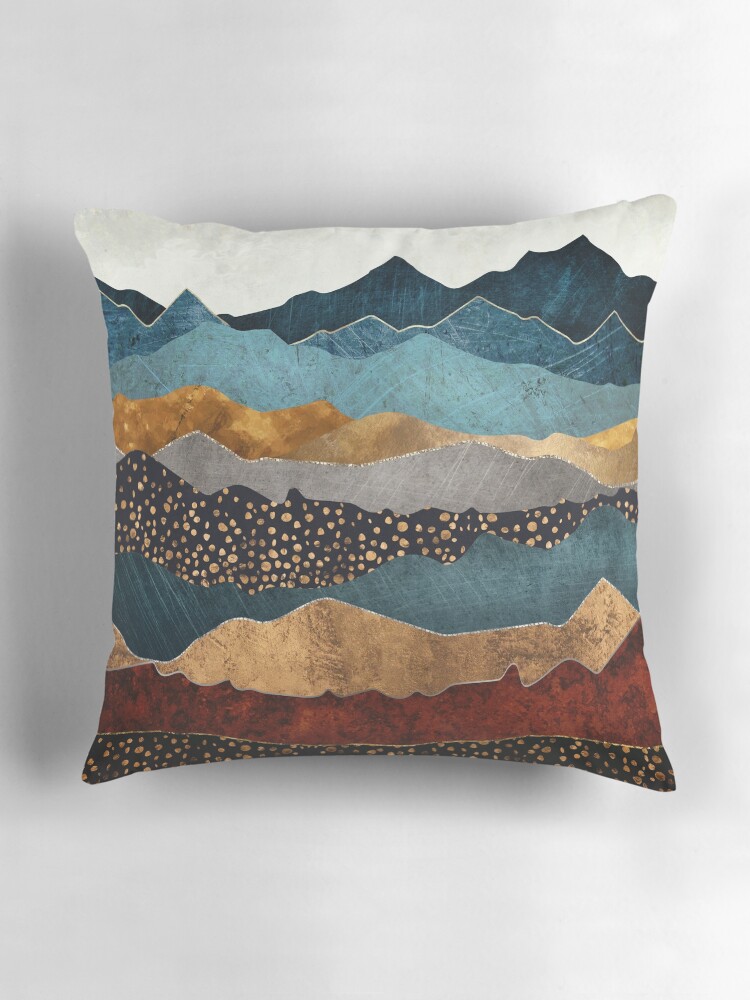 Thumbnail 3 of 4, Pillow, Amber Dusk designed and sold by spacefrogdesign.