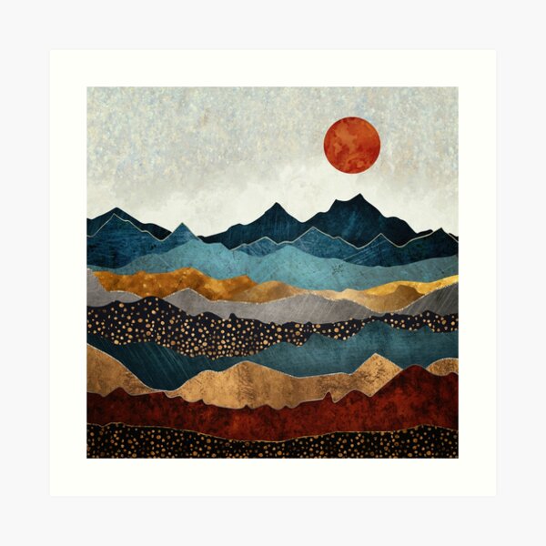 Amber Dusk Art Print