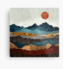 Amber Dusk Metal Print
