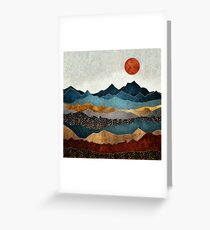 Amber Dusk Greeting Card