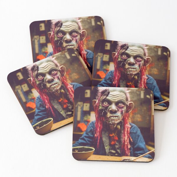 Item preview, Grumpy zombie demands more fish brains in a sushi restaurant designed and sold by RK - Shop.