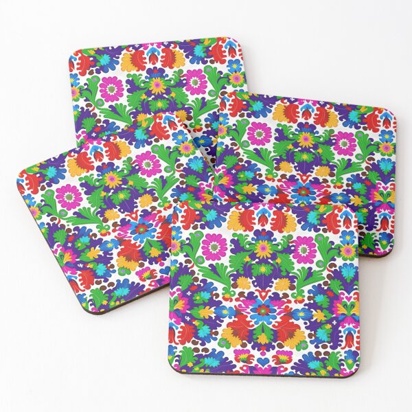Item preview, Colorful Folkloric floral beautiful pattern designed and sold by thisisallahoax.
