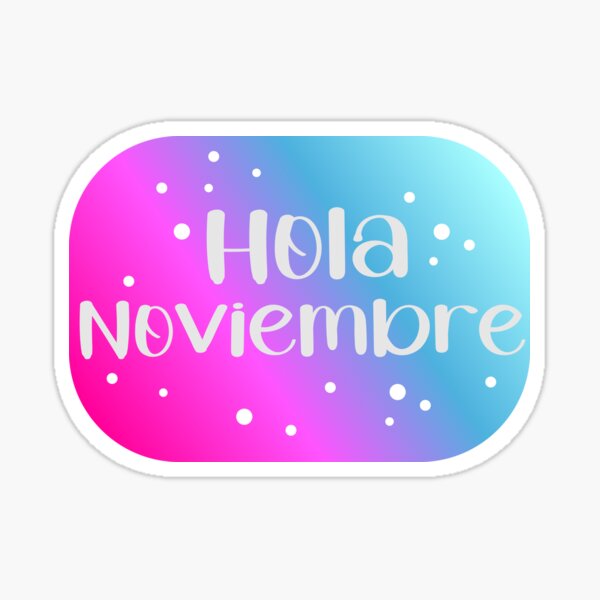 Vista previa del artículo con la obra «Hola noviembre - Hola noviembre», diseñado y vendido por ALLURE-minimal.