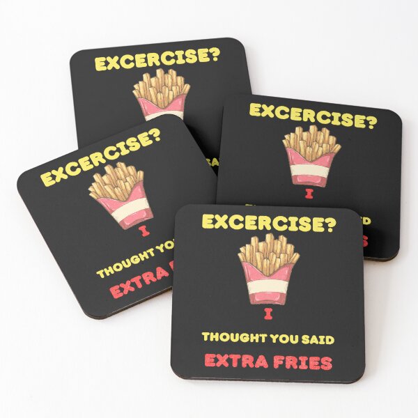 Item preview, Excercise I Thought You Said Extra Fries Funny Foodie Gift designed and sold by dylan150488.