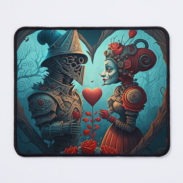 Item preview, Weird futuristic robotic love but the heart is universal. designed and sold by liana campbell.