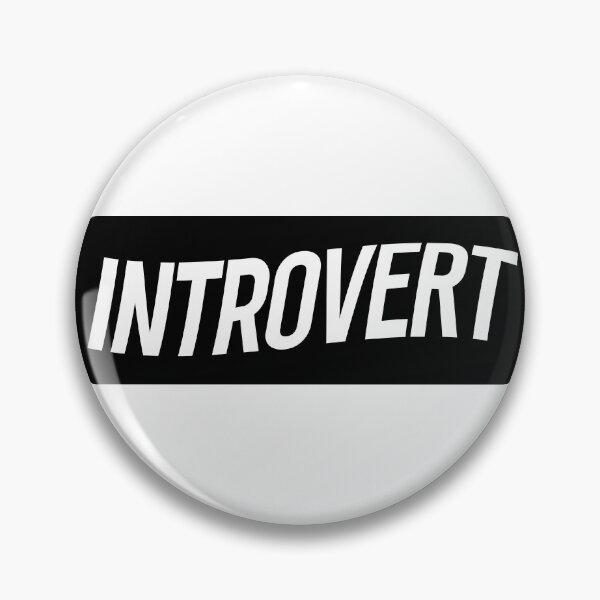 Item preview, Introvert - Rectangle Shape Sticker / T-shirt Design designed and sold by krazybookz.