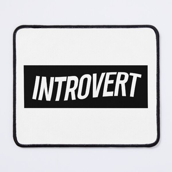 Item preview, Introvert - Rectangle Shape Sticker / T-shirt Design designed and sold by krazybookz.