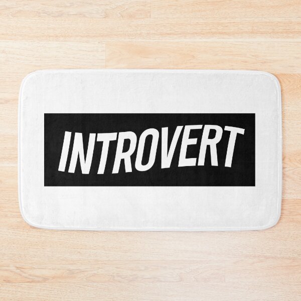 Item preview, Introvert - Rectangle Shape Sticker / T-shirt Design designed and sold by krazybookz.