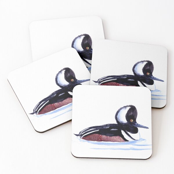 Item preview, Hodded Merganser Duck artwork designed and sold by surenart.