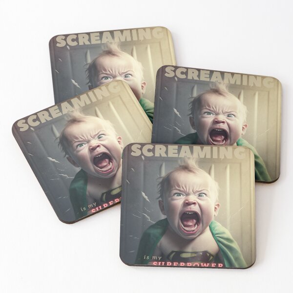 Item preview, Screaming Is My SuperPower designed and sold by ai1art.