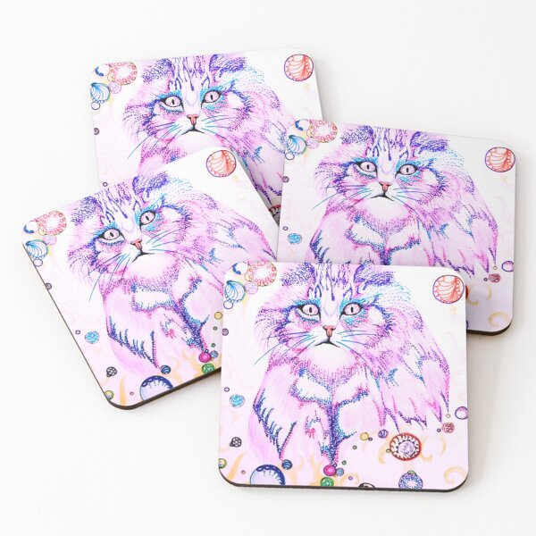 Item preview, Colorful abstract cat designed and sold by RadMomCreations.