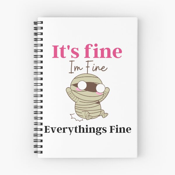 Item preview, Its Fine Im Fine Everythings Fine Tshirt Women Inspirational T Shirts  designed and sold by chaousari98 ⭐️⭐️⭐️⭐️⭐️.