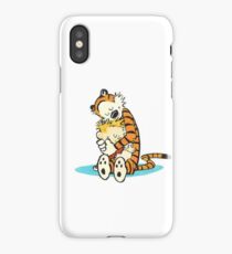 Calvin and Hobbes-Hugging iPhone Case/Skin