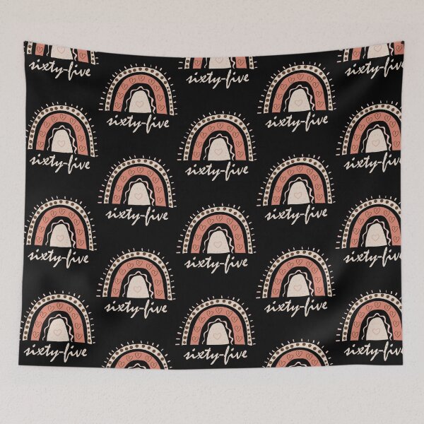 Item preview, Sixty Five Year Old Sixty Fifth Birthday Cute Fun Doodle Boho Rainbow designed and sold by LadySaltwater.