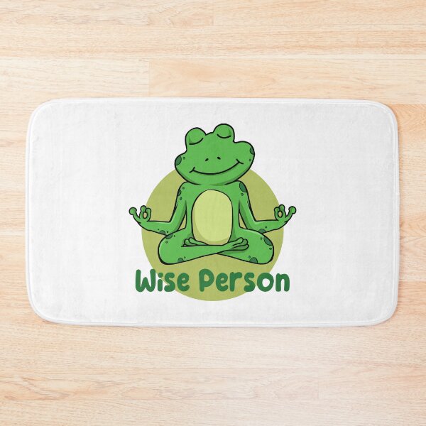 Item preview, Wise person Kawaii funny frog doing yoga poses designed and sold by Awesome 4 all.