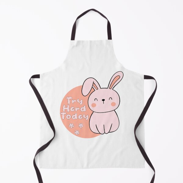 Item preview, Try hard today Kawaii cute funny bunny pink designed and sold by Awesome 4 all.