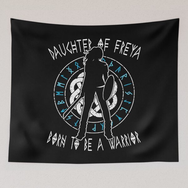 Item preview, Daughter Of Freya Lagertha Shield-Maiden Runes designed and sold by Shirt-Designs.