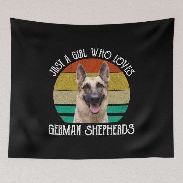 Item preview, Just A Girl Who Loves German Shepherds designed and sold by Cat Lady Designs.
