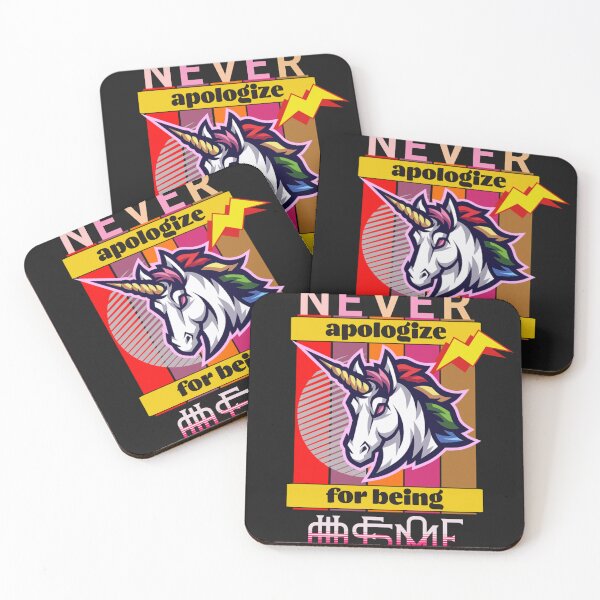 Item preview, Unicorn Never Apologize For Being Awesome designed and sold by Creativeart10.