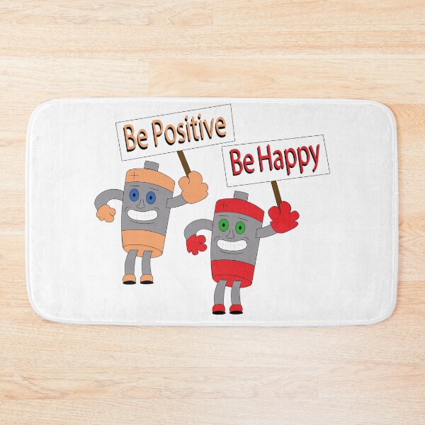 Item preview, Be Positive and Be Happy Batteries designed and sold by Notorious CodFather Designer Studio.