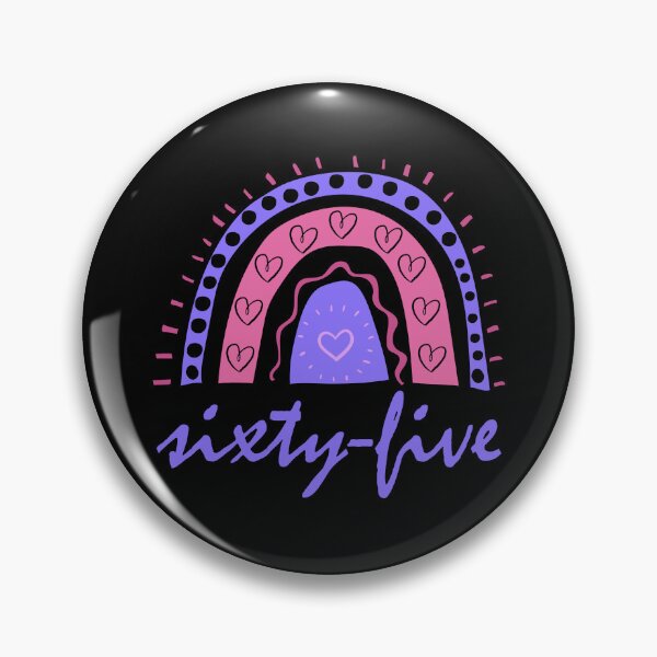 Item preview, Sixty Five Year Old Sixty Fifth Birthday Cute Fun Doodle Boho Rainbow designed and sold by LadySaltwater.