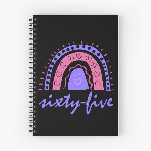 Item preview, Sixty Five Year Old Sixty Fifth Birthday Cute Fun Doodle Boho Rainbow designed and sold by LadySaltwater.