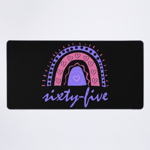 Item preview, Sixty Five Year Old Sixty Fifth Birthday Cute Fun Doodle Boho Rainbow designed and sold by LadySaltwater.
