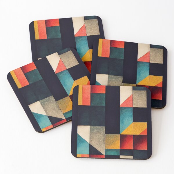 Item preview, Abstract Blocks and Rectangles Color Art Wallpaper designed and sold by thisisallahoax.